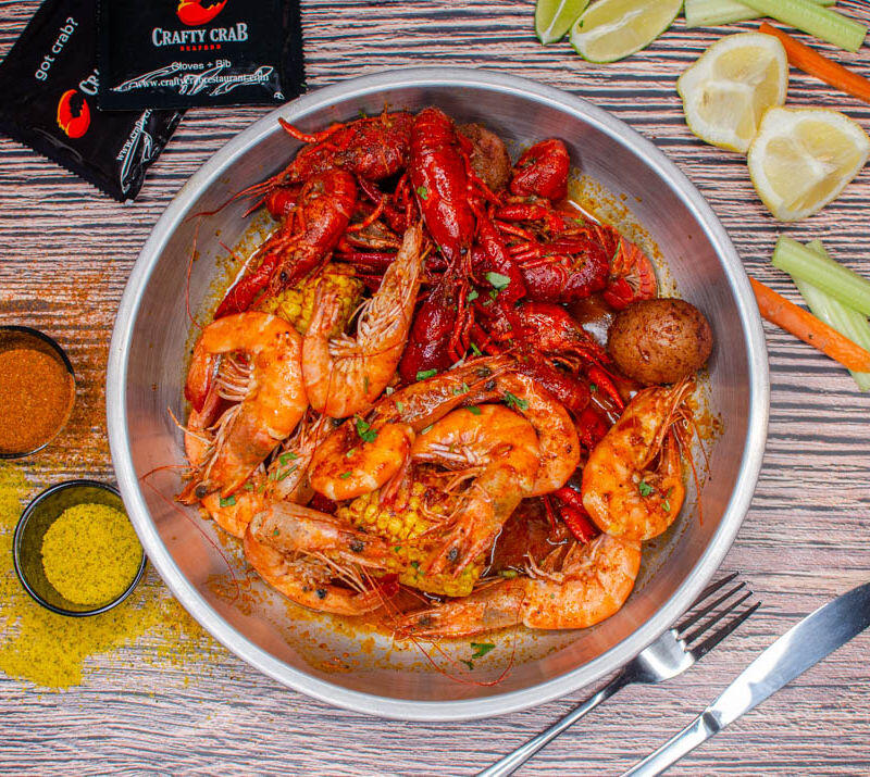 Whole shrimp & crawfish
