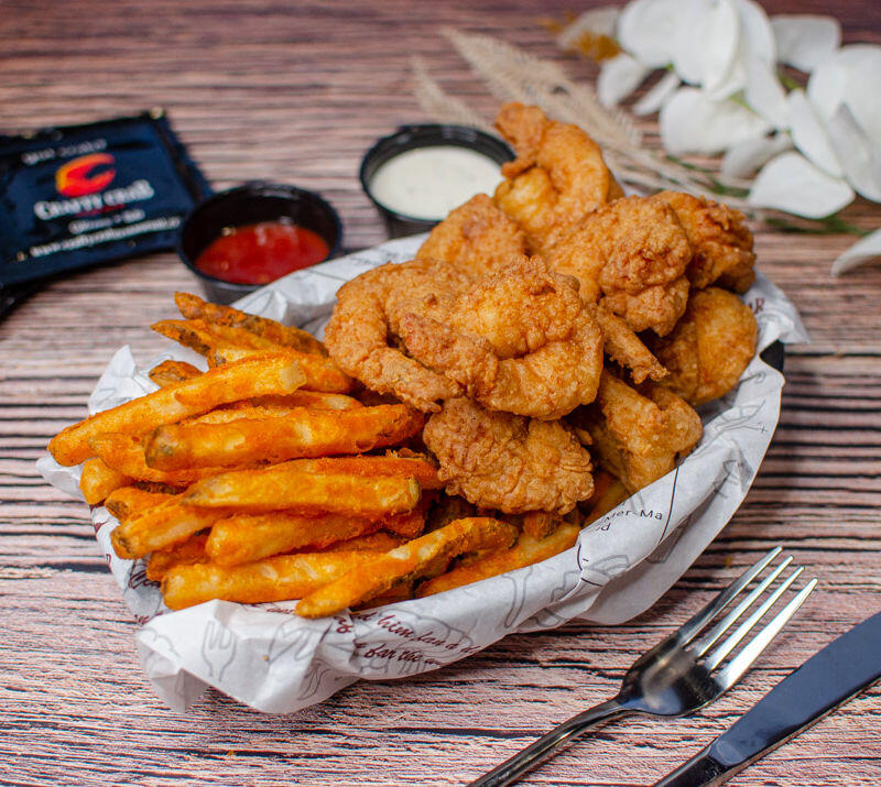 Fried shrimp basket
