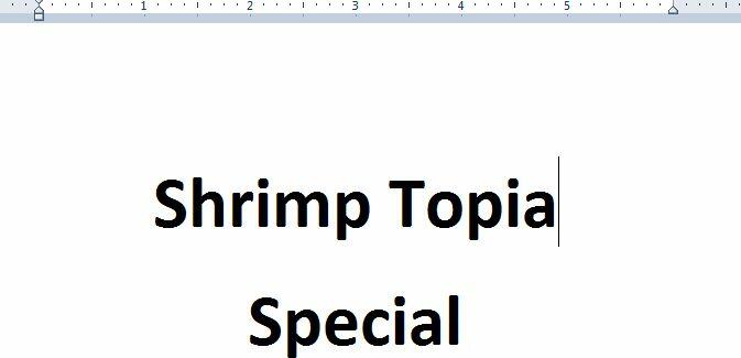 Shrimp Topia Special